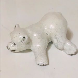 Ceramic Raku Polar Bear
